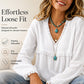 Bestseller🏆👚 Tassel V-Neck Blouse – Timeless Silhouette & All-Day Comfort for Every Look