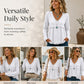 Bestseller🏆👚 Tassel V-Neck Blouse – Timeless Silhouette & All-Day Comfort for Every Look
