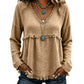 Bestseller🏆👚 Tassel V-Neck Blouse – Timeless Silhouette & All-Day Comfort for Every Look