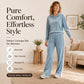 Bestseller🏆👚💕 Velvet Hooded Sweatshirt & Pants Set – Timeless Comfort & Effortless Style for Every Occasion