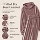 Bestseller🏆👚💕 Velvet Hooded Sweatshirt & Pants Set – Timeless Comfort & Effortless Style for Every Occasion