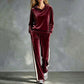 Bestseller🏆👚💕 Velvet Hooded Sweatshirt & Pants Set – Timeless Comfort & Effortless Style for Every Occasion