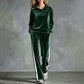 Bestseller🏆👚💕 Velvet Hooded Sweatshirt & Pants Set – Timeless Comfort & Effortless Style for Every Occasion