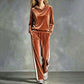 Bestseller🏆👚💕 Velvet Hooded Sweatshirt & Pants Set – Timeless Comfort & Effortless Style for Every Occasion