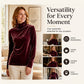 🧥Seasonal Style - Loose Fit Turtleneck Long Sleeve – Cozy Warmth & Timeless Silhouette for Cool Days