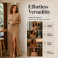 Bestseller🏆👗 Off Shoulder Side Slit Dress – Timeless Silhouette & Effortless Style for Every Look