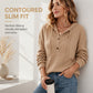 Bestseller🏆🧥 Ribbed Hooded Knit Top – Timeless Silhouette & All-Day Comfort for Every Occasion