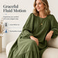 🏆Bestseller 👗 Flowing Ruffle Maxi Gown – Timeless Vintage Charm with Modern Breathable Comfort
