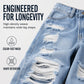 Bestseller🏆👖 Distressed Wide‑Leg Denim Pants – Conceal Leg Shape Imperfections & Durable Craftsmanship for Modern Street Look