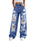 Bestseller🏆👖 Distressed Wide‑Leg Denim Pants – Conceal Leg Shape Imperfections & Durable Craftsmanship for Modern Street Look