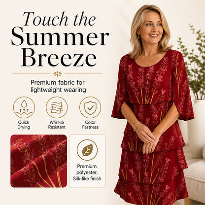 Bestseller🏆👗 Floral Print Ruffle Dress – Timeless Silhouette & All-Day Comfort for Every Occasion