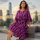 Bestseller🏆👗 Floral Print Ruffle Dress – Timeless Silhouette & All-Day Comfort for Every Occasion