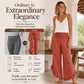🌸👖New Arrivals - Cotton Linen High-Rise Trousers – Soft Drape & All-Day Comfort for Any Casual Look