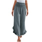 🌸👖New Arrivals - Cotton Linen High-Rise Trousers – Soft Drape & All-Day Comfort for Any Casual Look