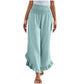 🌸👖New Arrivals - Cotton Linen High-Rise Trousers – Soft Drape & All-Day Comfort for Any Casual Look