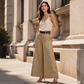 Must-Have🔥✨👖 Relaxed Wide-Leg Trousers – Leg-Lengthening High Waist & Soft Drape for Casual or Professional Looks