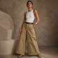 Must-Have🔥✨👖 Relaxed Wide-Leg Trousers – Leg-Lengthening High Waist & Soft Drape for Casual or Professional Looks