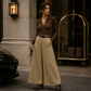 Must-Have🔥✨👖 Relaxed Wide-Leg Trousers – Leg-Lengthening High Waist & Soft Drape for Casual or Professional Looks