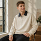 Trending Now⭐🧥 Vintage Faux-Layer Sweatshirt with Collared Design