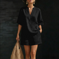 ✨🌺New Arrivals - V‑Neck Top & Wide‑Leg Shorts Set – Lightweight Premium Blend & Draped Silhouette for Vacation or Daily Outing