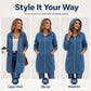 Bestseller🏆🧥 Hooded Cardigan – Timeless Silhouette & Effortless Style for Every Look