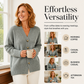 Women's V-Neck Heart Button Knit Cardigan
