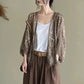 Women's Loose Hollow Lace Cardigan