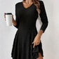 Bestseller🏆👗 Long Sleeve A-Line Knit Dress – Timeless Silhouette & All-Day Comfort for Every Occasion