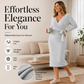 Women's Elegant V-Neck Ribbed Knit Tie-Wrap Dress