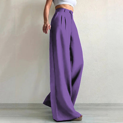 Women's High Waisted Wide Leg Suit Pants