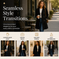 Women's Double Breasted Wool Blend Coat