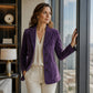 Women's Suede Blazer Jacket