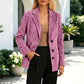 Women's Suede Blazer Jacket