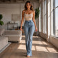 Women's High Waisted Flare Jeans