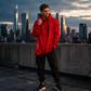 Men's Casual Loose Hooded Sweatshirt