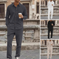 Men's Textured Long Sleeve Shirt & Pants Set