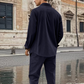 Men's Textured Long Sleeve Shirt & Pants Set