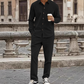 Men's Textured Long Sleeve Shirt & Pants Set