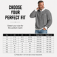 Men's Casual Waffle Quarter Zip Sweatshirt
