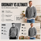 Men's Casual Waffle Quarter Zip Sweatshirt