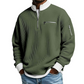 Men's Casual Waffle Quarter Zip Sweatshirt