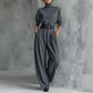 ✨ Effortless Elegance | Women's Turtleneck Top & Belted High-Waist Pants 2-Piece Set