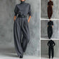 ✨ Effortless Elegance | Women's Turtleneck Top & Belted High-Waist Pants 2-Piece Set