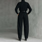 ✨ Effortless Elegance | Women's Turtleneck Top & Belted High-Waist Pants 2-Piece Set