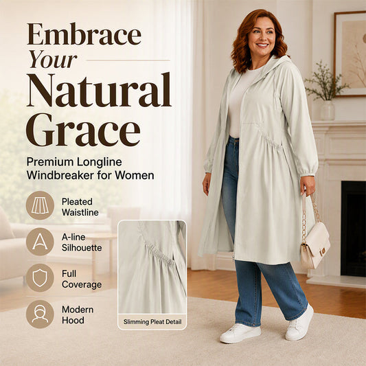 Women's Casual Loose Mid-Length Hooded Jacket