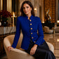 💎✨ Bestseller – Gold-Button Blazer – Fitted and Elegant