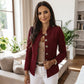 💎✨ Bestseller – Gold-Button Blazer – Fitted and Elegant