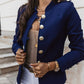💎✨ Bestseller – Gold-Button Blazer – Fitted and Elegant