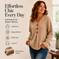 💥 Special Price Today | Women's Soft V-Neck Textured-Knit Sweater
