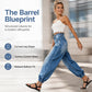 👖✨ Bestseller – High-Waist Barrel Jeans with Stretch for Women